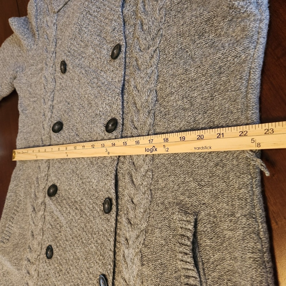 Pendleton Woolen Mills Womens Lambswool Blend Cardigan Sweater Gray Plus Size 2X - Picture 14 of 15